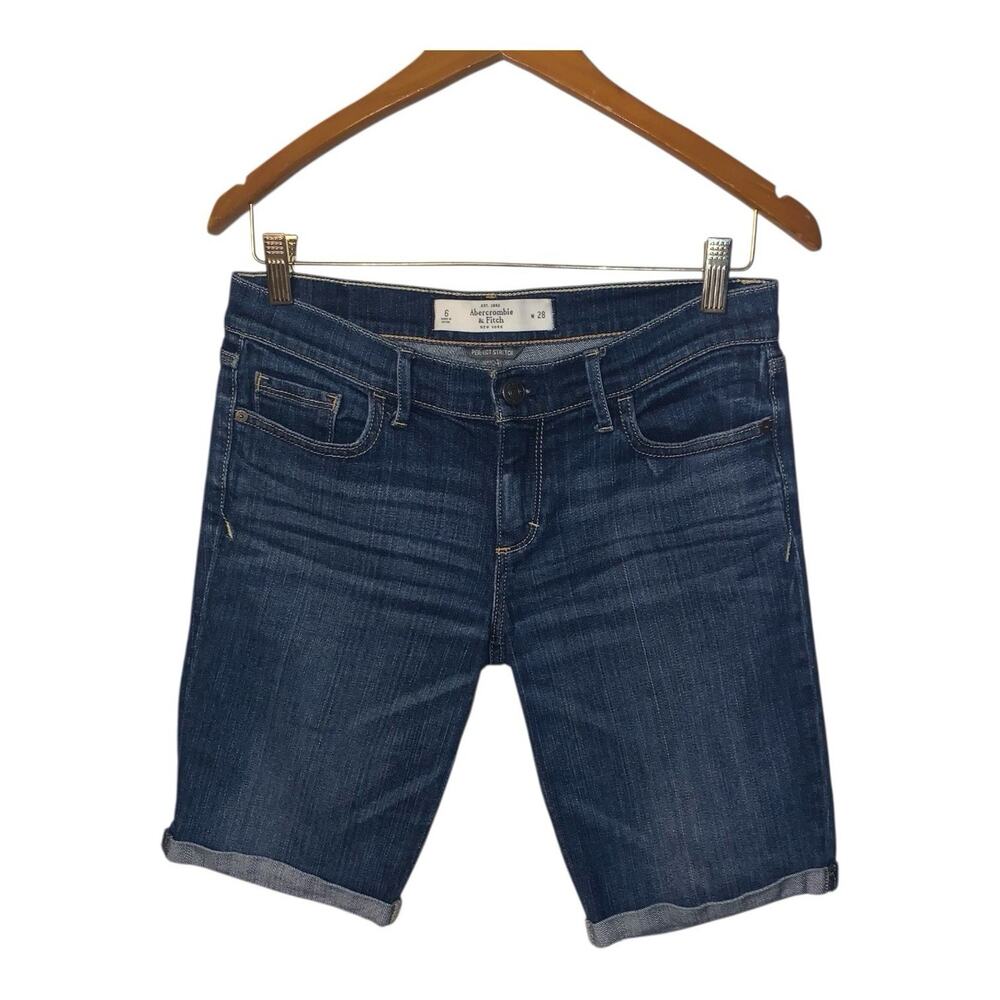 Abercrombie & Fitch Perfect Stretch Bermuda Jean Shorts - Size 28/ 6